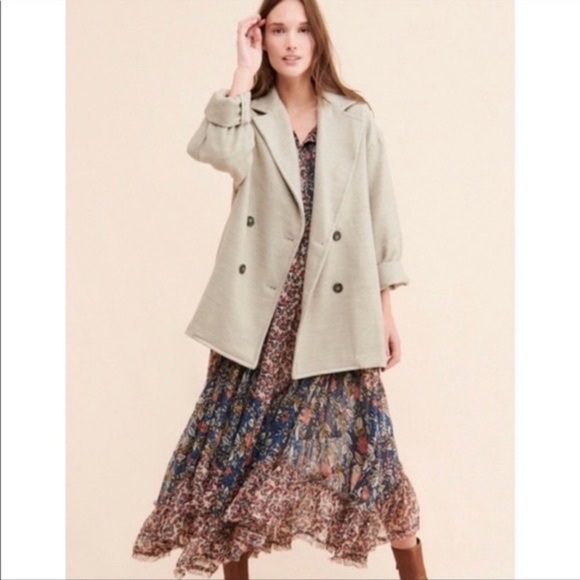 Free People Oregano Hannah Hannah Slouchy Blazer size Large - Picture 1 of 14